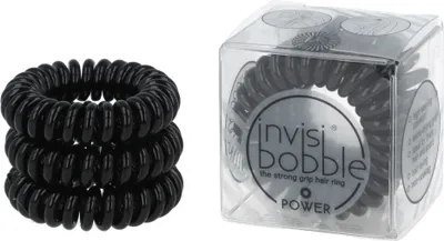 Produktbild von Invisibobble POWER Haargummi True Black - Schwarz 3 St.