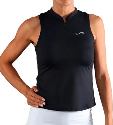 Productafbeelding van Endless Glam, mouwloos polo, zwart, maat S, voor dames, kleur zwart, maat S