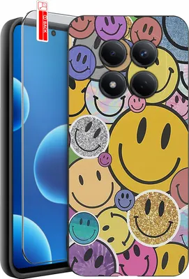 Produktbild von Hülle für Xiaomi Redmi Note 15 Pro 4G | Designs | Mattes Silikon-Case + Displayschutzglas