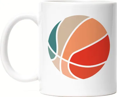 Produktbild von Basketball Tasse Weiß Leben Mannschaft Spieler Teamsport Korb Basket Ballsport Jersey Team Mannschaftssport