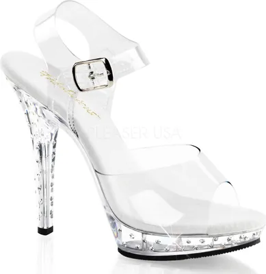Produktbild von FABULICIOUS LIP-108SDT Sandalette im Transparent-Look mit Strass