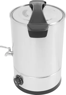 Image de Fondeuse à cire pour bougies - Cuve de 12 L - Acier inoxydable SUS304 - Température réglable - 1800 W, 220–240 V - Prise européenne - Argent