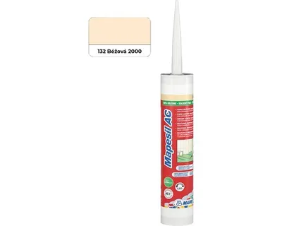 Obrázek produktu pro MAPEI® MAPESIL AC 1-komponentní silikon pro spoje 132 béžový 310 ml pro utěsnění s BioBlock® ANTICLE MOLD