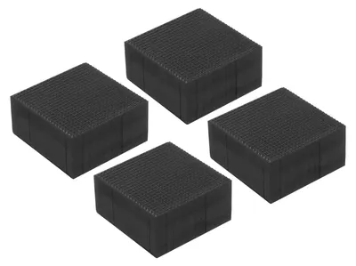 Gummi-Anti-Vibrationsmatten 4er-Pack 50x50x25 mm schwarz