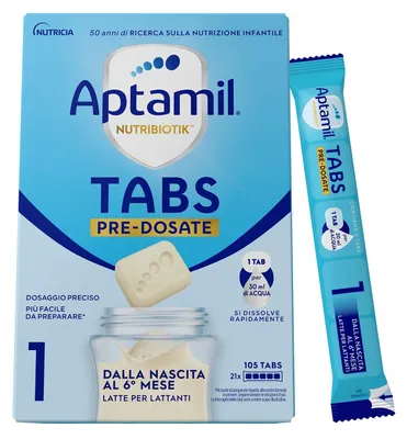 Productafbeelding van Aptamil Nutribiotik Tabletten 1, 479 g, 105 stuks, Kindervoeding op basis van melk