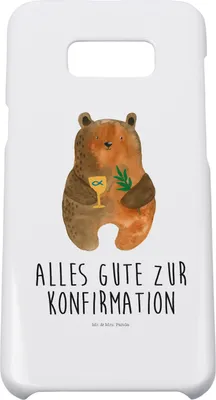 Produktbild von Mr. & Mrs. Panda Samsung Galaxy S8 plus Handyhülle  Bär Konfirmation - Weiß - Geschenk, Teddy, Handy, Cover, Case, Evangelisch, Gottesdienst, Hülle, Kirche