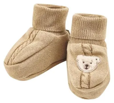 Produktbild von Steiff Babyschuhe EU Größe 001 sesame, Baby Schuhe Unisex, gemütlich warm, angen