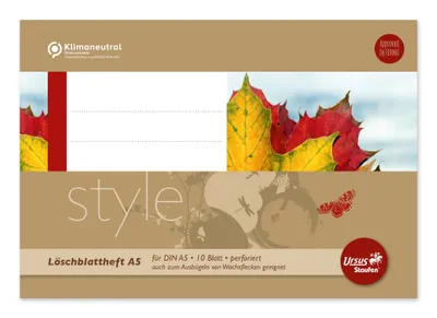 Produktbild von Löschblattheft perforiert A5 10 Blatt 80g/qm, 1 St.