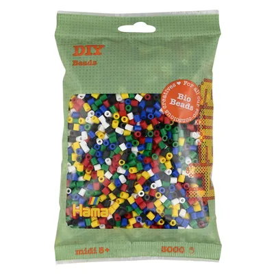 Produktbild von Hama Bügelperlen  midi "Mix 6 Farben" 3.000er Beutel