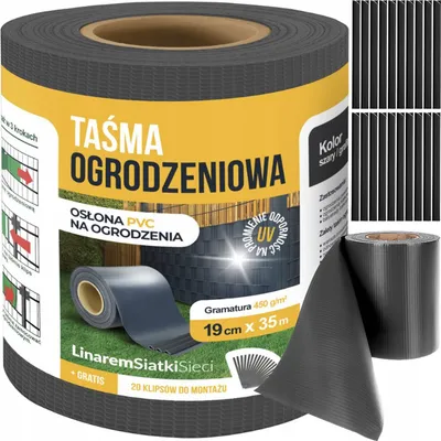 Obrázek produktu pro Páska na plot 19cm x 35m - antracit