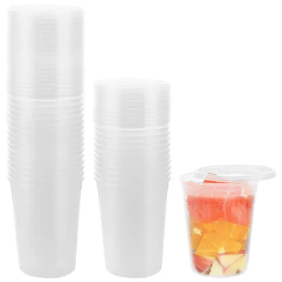 Produktbild von Solidchoice- Aufbewahrungsbehälter, 30 Stück, BPA-frei - Kunststoffbehälter - Wiederverwendbare Lebensmittelbehälter - 920 ml - Transparent - Hitzebeständig und kältebeständig - Lebensmittelbehälter