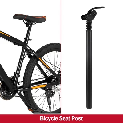 Image de Tige de selle de vélo réglable pour vélo 31,8x500mm 1 pièce noire