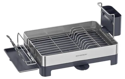 Produktbild von Abtropfgestell aus Edelstahl – silbergrau – fingerabdrucksicher – 31,7 x 57,2 x 24,6 cm