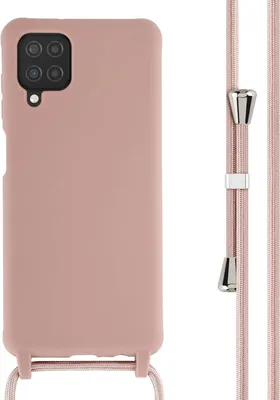 Image de imoshion Étui en silicone avec cordon pour le Samsung Galaxy A12 - Rose sable