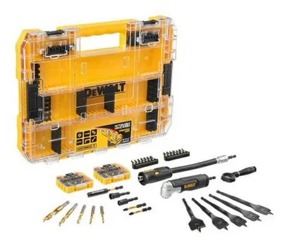 Bohr- und Bit-Set DEWALT 85-teilig DT70777-QZ mit Holzbohrern und Bits