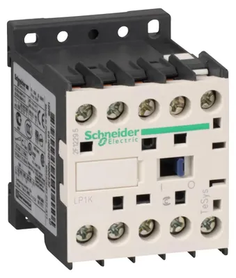 Image de Schneider Electric Contacteur de puissance Tesys K 6A 3P 1NC Bobine 24VDC Bornes à cage, LP1K0601BD