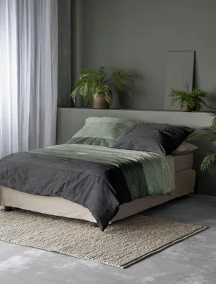 Produktbild von Irisette Edel-Feinbiber Bettwäsche-Garnitur Koala 8430  Farbe grün  135x200+80x80cm