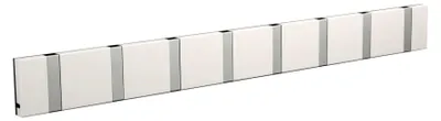 Produktbild von Garderobe Knax 8 in Weiß mit klappbaren Aluhaken