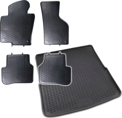 Produktbild von Gummi Kofferraumwanne + Fußmatten Set für VW Passat 3C Variant, Bj. 9/2005-2014