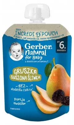 Immagine prodotto di Mus Gruszka Śliwka dla dzieci po 6 miesiącu 80 g