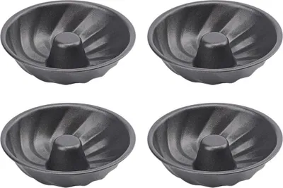 Image de 4Pcs 3 pouces Tourbillons Cannelés Mini Moule à Gâteau Antiadhésif Cannelé Moule à Gâteau Tube d'Acier au Carbone Moules à Four Avec Nouveauté Moule
