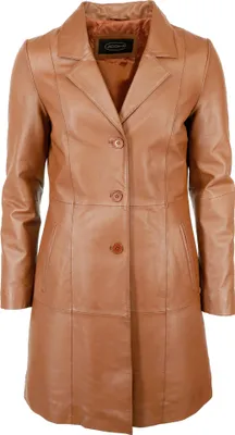 Produktbild von JCC Ledermantel IK14-2 Damen cognac 40