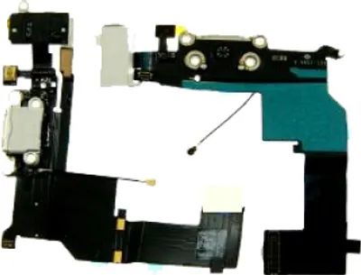 Produktbild von Ladebuchse + Flex Kabel für Apple iPhone 5S weiß