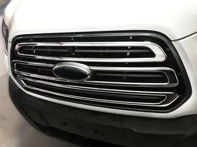 Obrázek produktu pro Nerezové chromové lišty mřížky chladiče pro FORD TRANSIT 7 | rok výroby od 2013- | 3-PLG, LEŠTĚNÉ