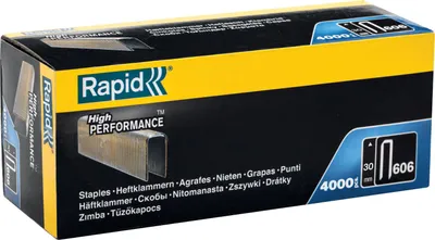 Immagine prodotto di RAPID Fermagli 606/30 mm, 4000 pezzi, scatola