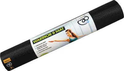 Image de Yoga-Mad - Tapis de yoga "Warrior II" MQ773 (61 cm x 183 cm x 4 mm) (Noir)