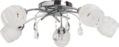 Produktbild von Rabalux 2622 Deckenleuchte 5 Spots Melissa, E14, silber-weiß, rund, Modern, ø600mm