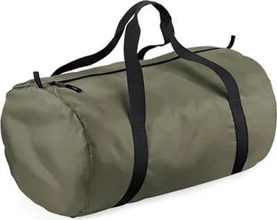 Produktbild von BagBase BG150 | Packaway Barrel Bag | 50 x 30 x 26 cm - Farbe: Olive Green/Black - Größe: 50 x 30 x 26 cm