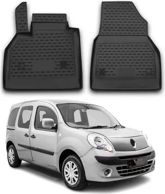 Zdjęcie produktu dla 2008-2021 Renault Kangoo dywaniki podłogowe TPE czarne 2 szt