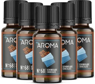 Produktbild von myAROMA Flavour Drops Schokolade 5x10ml – Zuckerfrei, Kalorienfrei & Vegan