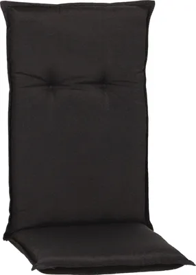 Obrázek produktu pro Potah na židli s vysokým opěradlem 118 x 46 cm, směsová bavlněná tkanina, antracitově černá
