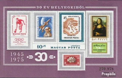 Produktbild von Briefmarken Ungarn 1975 Mi Block114A (kompl.Ausg.) postfrisch Briefmarken