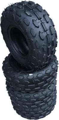 Produktbild von 4x Reifen 145/70-6 JUNKAI ATV Kinderquad Rasentraktor Aufsitzmäher Schneeräumer
