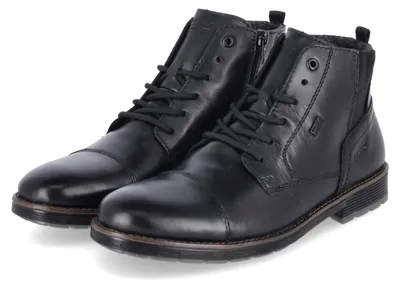 Image de Bottes Rieker pour hommes, en cuir lisse noir, taille 45