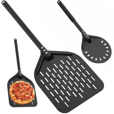 Produktbild von Elzusha – Set aus 2 Pizzalöffeln aus Aluminium mit Löchern