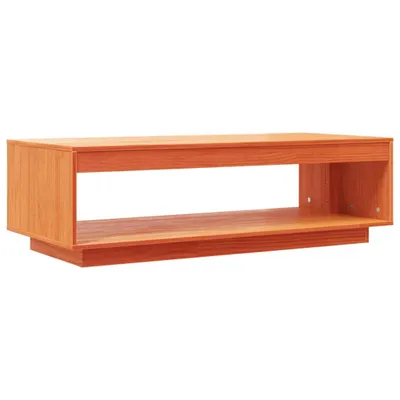 Produktbild von Couchtisch Wachsbraun 110x50x33,5 cm Massivholz Kiefer