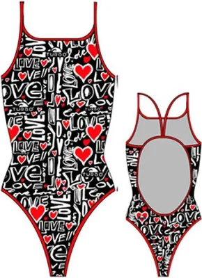 Image de Turbo Love 2012 Maillot de bain à fines bretelles Noir 9-10 ans Filles Noir 9-10 ans