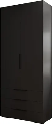 Produktbild von MEBLE KRYSPOL Inova 1 2D3SZ, 236,7x100x47cm - Schwarz, Schwarz