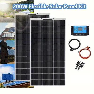 Obrázek produktu pro Flexibilní solární panelový set - Ohybatelné solární panely - Lehká solární panely - Solární systém