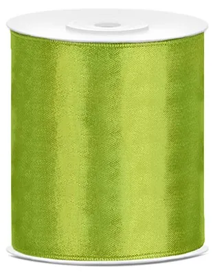 Produktbild von Satin Geschenkband grün 25m 100mm breit