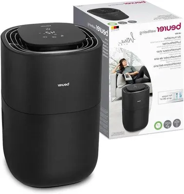 Immagine prodotto di Umidificatore con tecnologia a evaporazione a freddo a risparmio energetico - umidificazione costante e igienica dell'aria con funzione di filtro deumidificante - 3 livelli di umidificazione - circa 30 m², aria fresca, efficiente dal punto di vista energetico