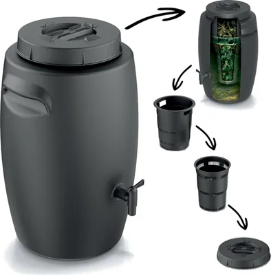 Produktbild von Düngertank Behälter zur Herstellung von Dünger mit Hahn 55 L