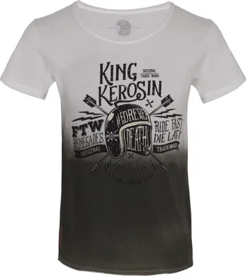 Produktbild von King Kerosin T-Shirt Ride Fast Die Last White-S