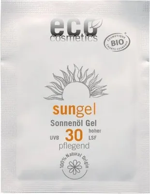 Produktbild von Eco Cosmetics Transparent Oil Sonnengel LSF 30 für Gesicht, Hals und Dekolleté, 2 ml
