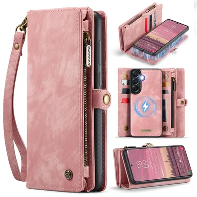Produktbild von CaseMe 008 2-in-1 Klapphülle & Back Cover mit Brieftasche - Samsung Galaxy A37 Hülle - Rosa