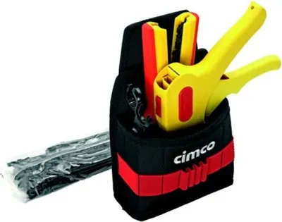 Produktbild von Cimco Gürteltasche Solar inkl. 4 Tlg 170477 Elektriker Handwerker Werkzeug-Gürteltasche